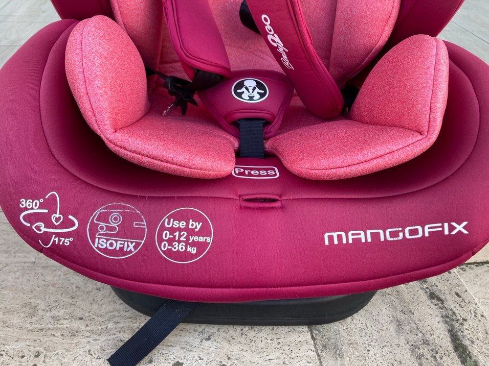 Pembe Çocuk Araba Koltuğu isofixli - Görsel 3