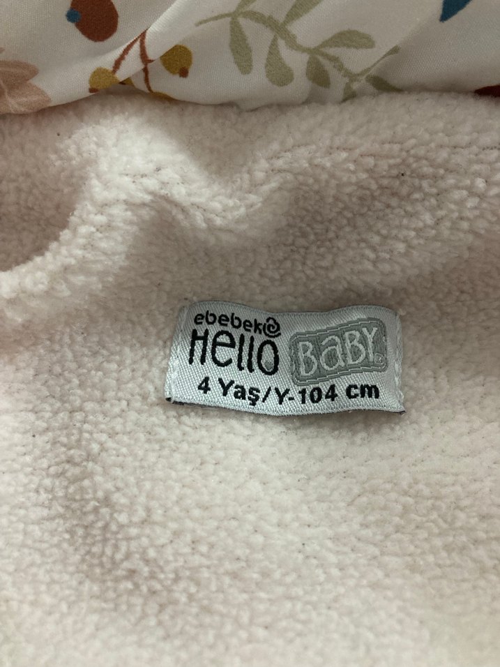 Kız Çocuk Kapüşonlu Baskılı Mont - Görsel 3