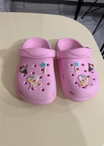 Kız Çocuk Pembe Baskılı Terlik - Görsel 2