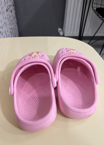 Kız Çocuk Pembe Baskılı Terlik - Görsel 3