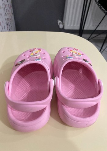 Kız Çocuk Pembe Baskılı Terlik - Görsel 4