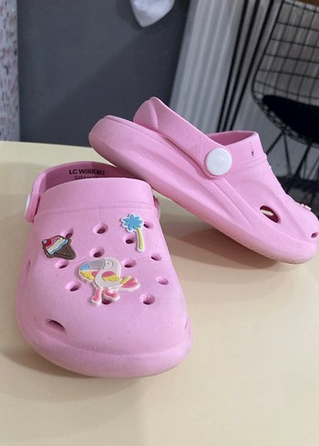 Kız Çocuk Pembe Baskılı Terlik - Görsel 5