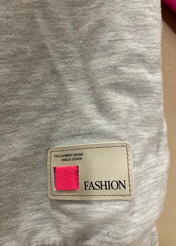 Kız Çocuk Gri Kapüşonlu Fermuarlı Sweatshirt - Görsel 3