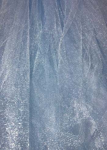 Mavi Dantel Detaylı Kısa Kollu Çocuk Elbisesi - Görsel 6