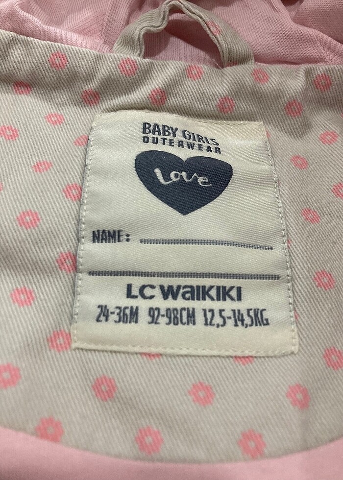 Kız çocuk trençkot 24/36 ay - Görsel 4