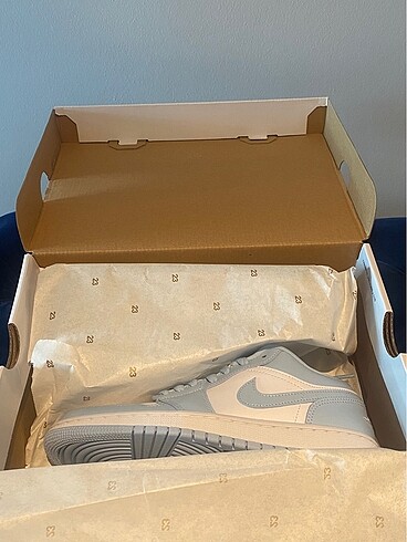 37,5 Beden mavi Renk Nike Air Jordan 1 Low Aluminum (W)