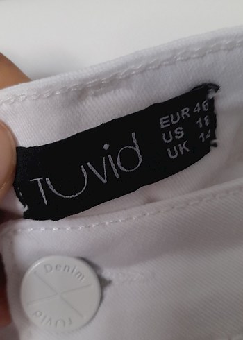 Kadın beyaz jean - Görsel 3