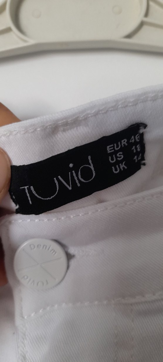 Kadın beyaz jean - Görsel 3