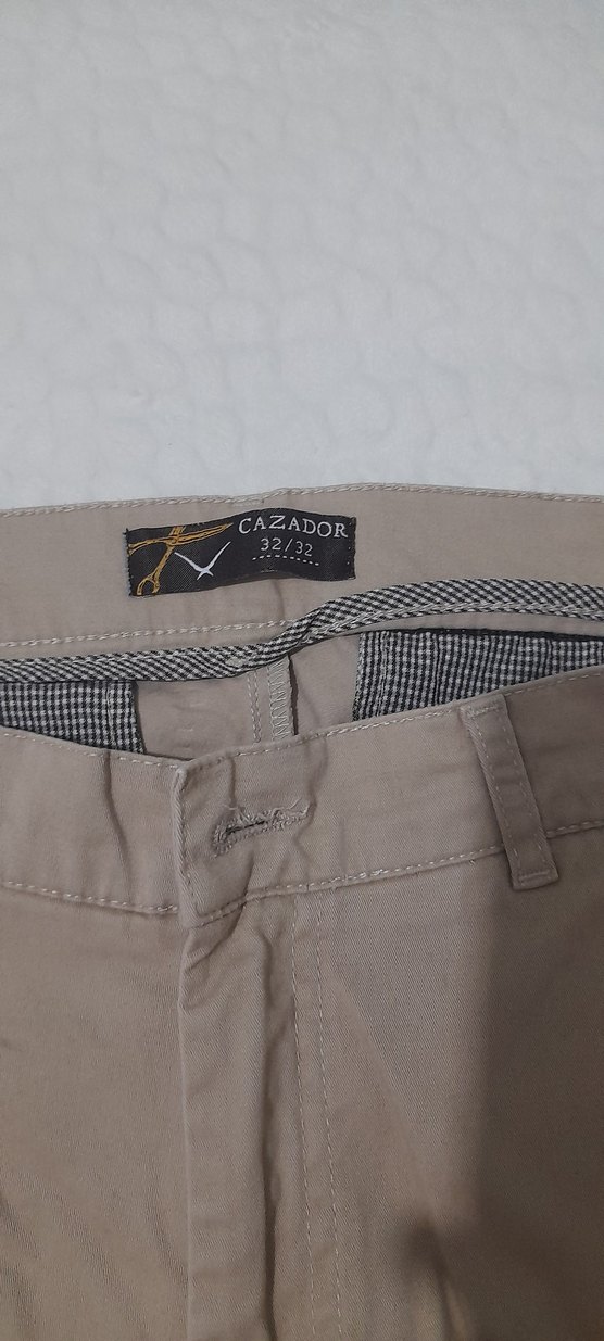 Bej Regular Fit gabardin kumaş Erkek Pantolon - Görsel 3