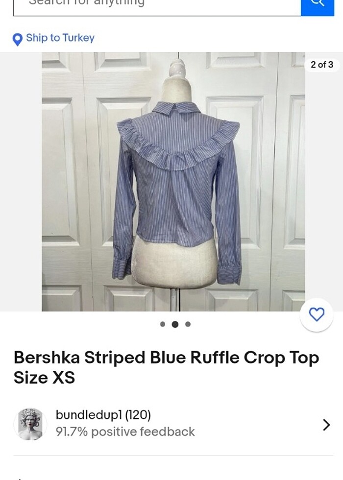 Bershka kadın kısa gömlek - Görsel 3