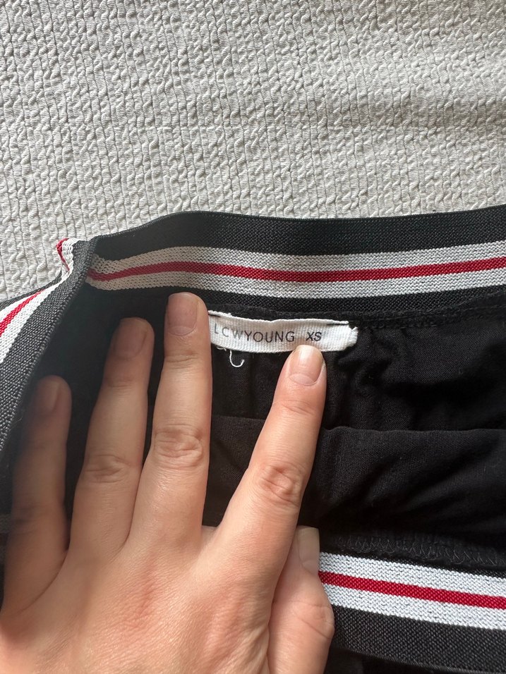 Pilili Siyah Midi Hamile Eteği - Görsel 2