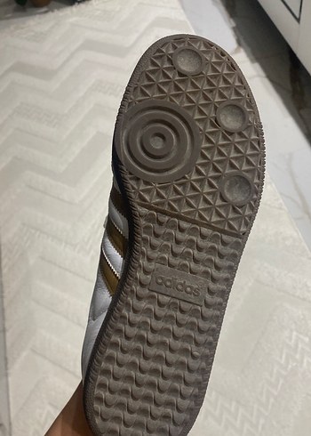 38,5 Beden Adidas samba beyaz kahve altın