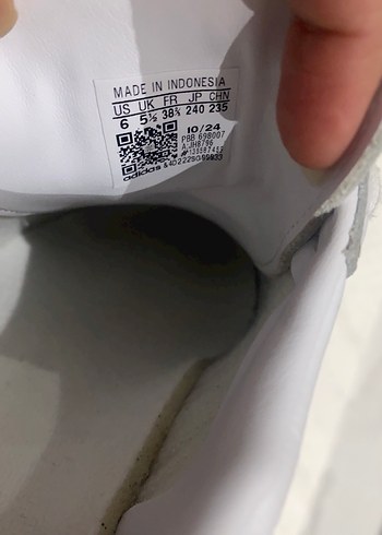 38,5 Beden beyaz Renk Adidas samba beyaz kahve altın