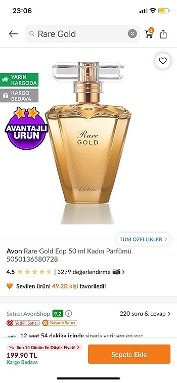 Rare Gold Avon