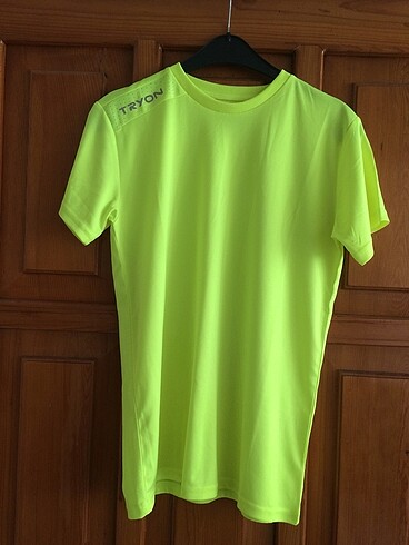 Neon Sarı Antrenman Kadın Tişört