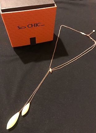 diğer Beden So Chic Josephine Collection Sarı Doğal Taş Kolye