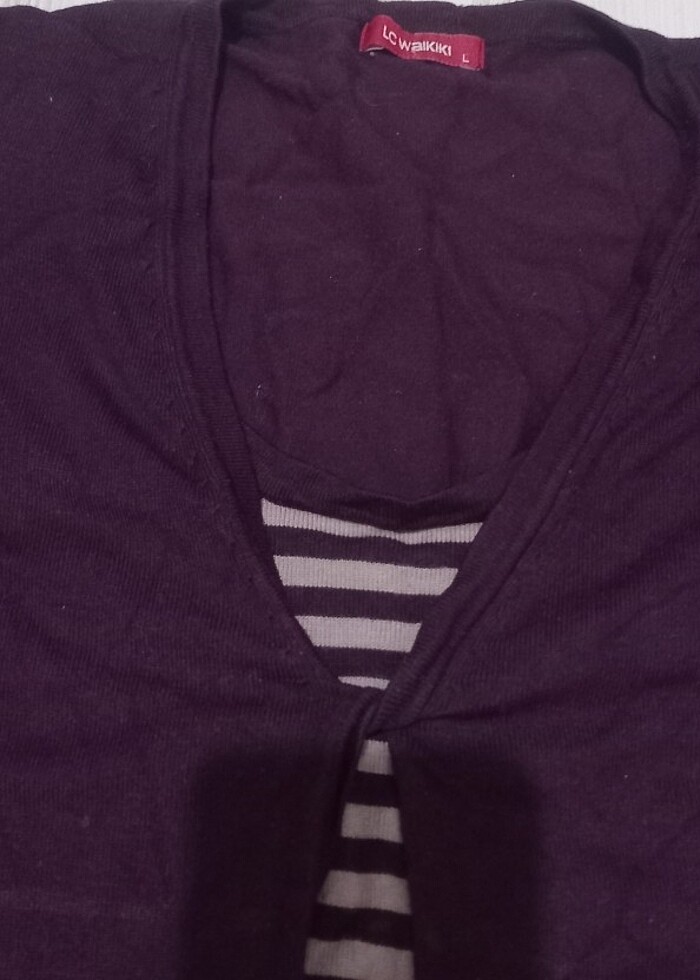 Uzun kollu triko kazak - Görsel 2