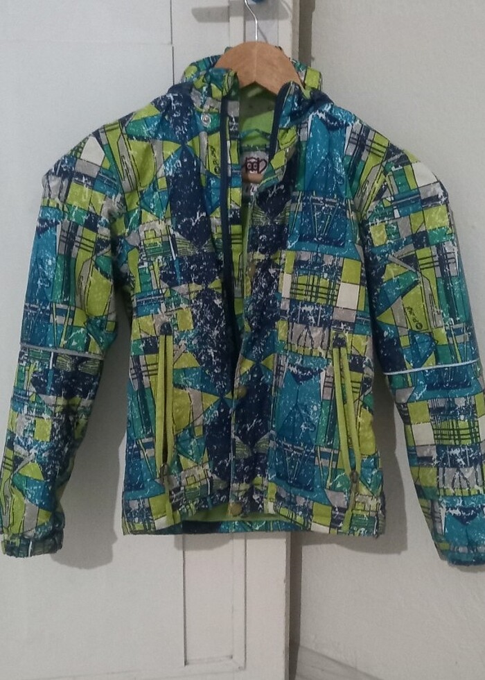 Renkli çocuk montu - Görsel 4