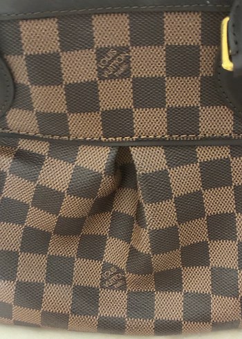 Kahverengi Kareli Deri Kadın Çanta - Görsel 3