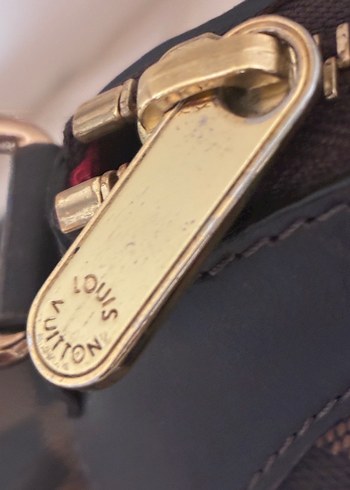 Kahverengi Kareli Deri Kadın Çanta - Görsel 4