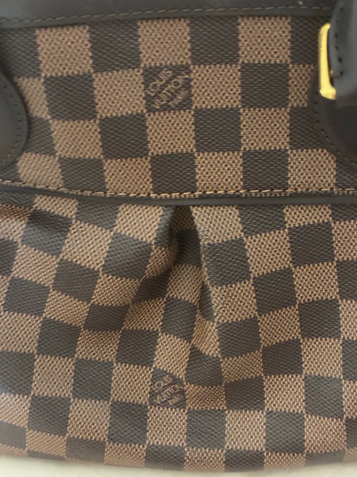 Kahverengi Kareli Deri Kadın Çanta - Görsel 3