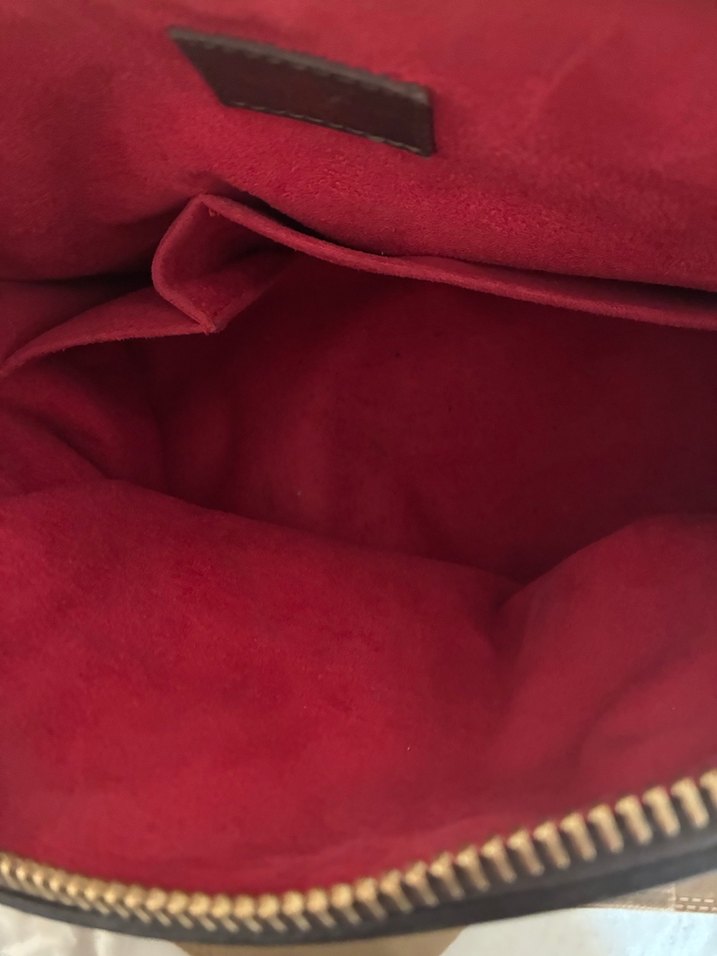 Kahverengi Kareli Deri Kadın Çanta - Görsel 5