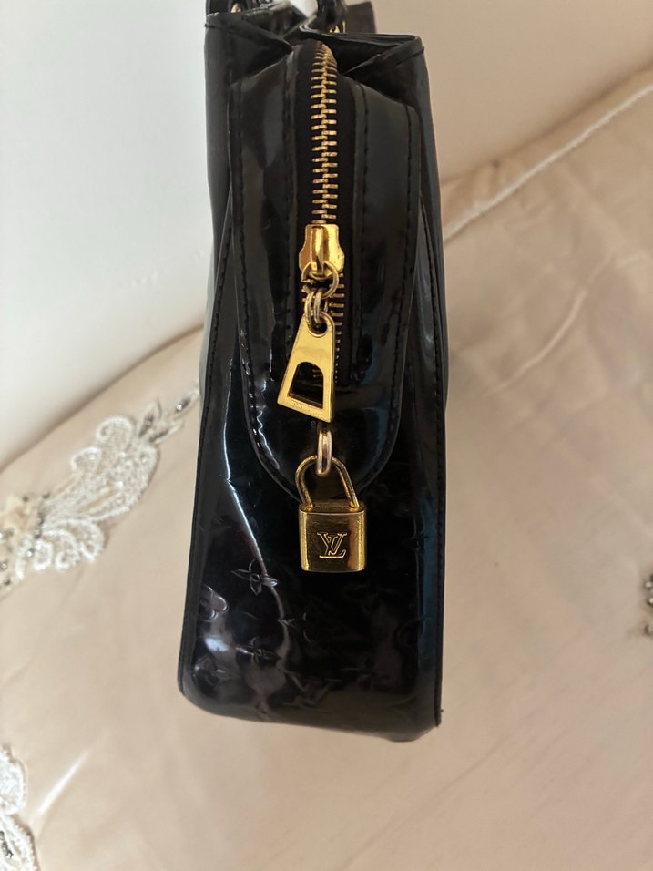 Klasik Siyah Deri Kadın Çanta - Görsel 3