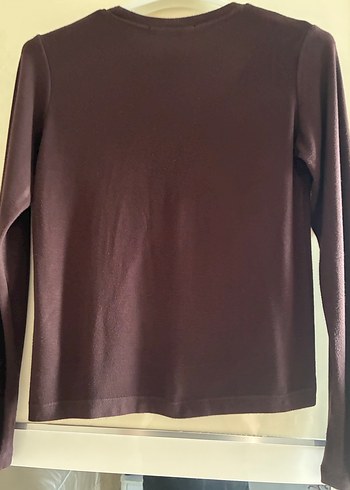 Kahve rengiUzun Kollu Kadın üst - Görsel 2