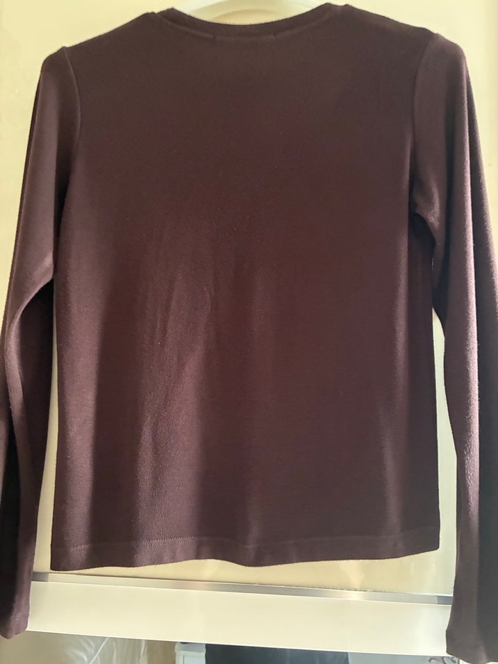 Kahve rengiUzun Kollu Kadın üst - Görsel 2