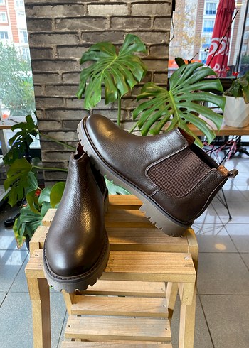 Kahverengi Deri Erkek Bot - Görsel 2