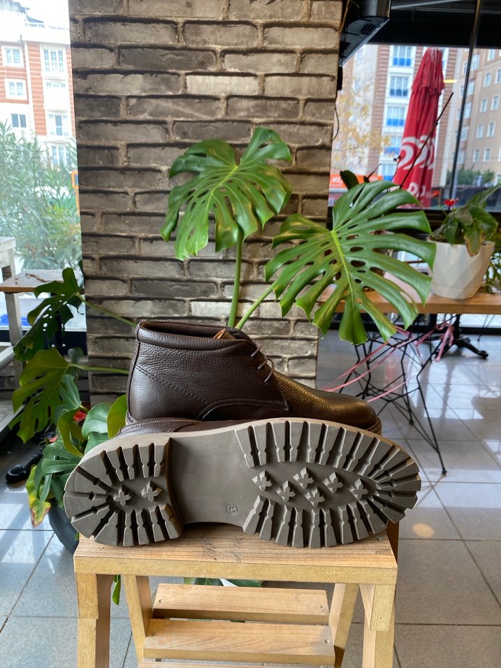 Kahverengi Deri Erkek Bot - Görsel 4