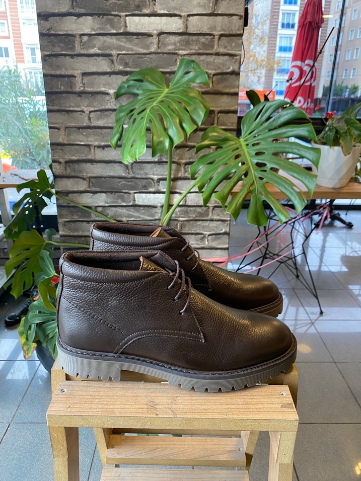 Kahverengi Deri Erkek Bot - Görsel 5