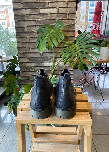 Lacivert Deri Erkek Bot - Görsel 4