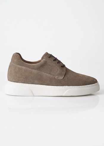 Diğer 7 Cm Boy Uzatan Suet Vizon Sneaker