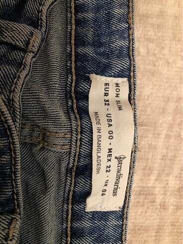 32 Beden mavi Renk Slim mom jean