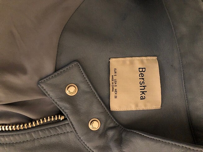 s Beden Bershka deri ceket