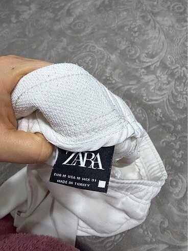 Zara Erkek Beyaz Havuç Tipi Pantolon - Görsel 3