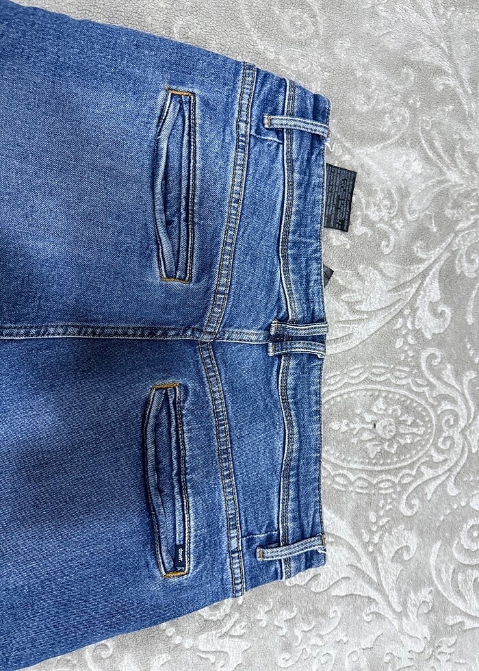 Zara Erkek Yırtık Kot Pantolon Mavi - Görsel 4