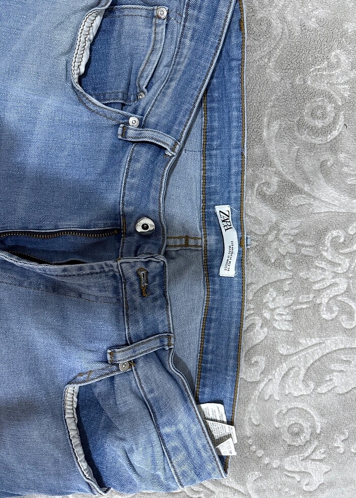 Zara Erkek Düz Kot Buz Mavisi - Görsel 2