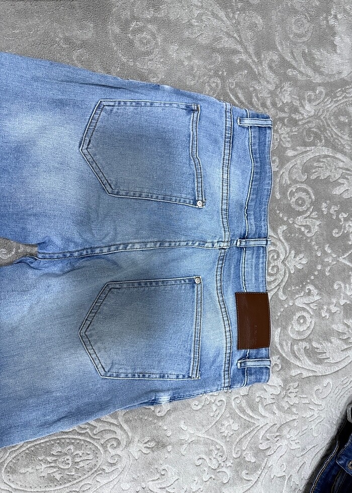 Zara Erkek Düz Kot Buz Mavisi - Görsel 3