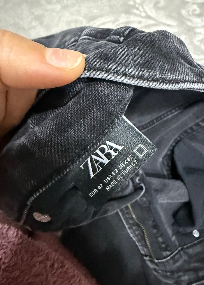 Zara Erkek Düz Kot Pantolon - Görsel 3