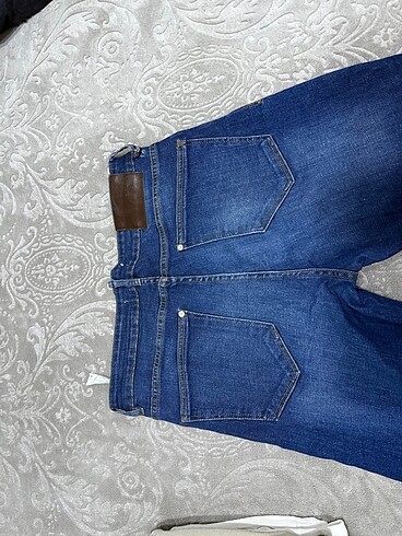 Zara Erkek Düz Kot Pantolon - Görsel 3