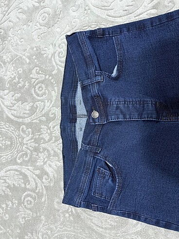 Erkek Mavi Düz Kot Pantolon - Görsel 2