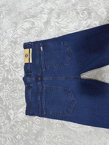 Erkek Mavi Düz Kot Pantolon - Görsel 3