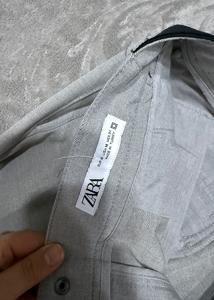 Zara Erkek Gri Kumaş Pantolon - Görsel 4