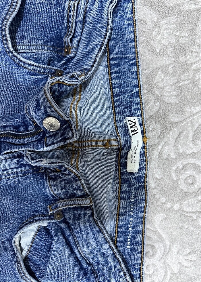 Zara Erkek Düz Pantolon Mavi - Görsel 2