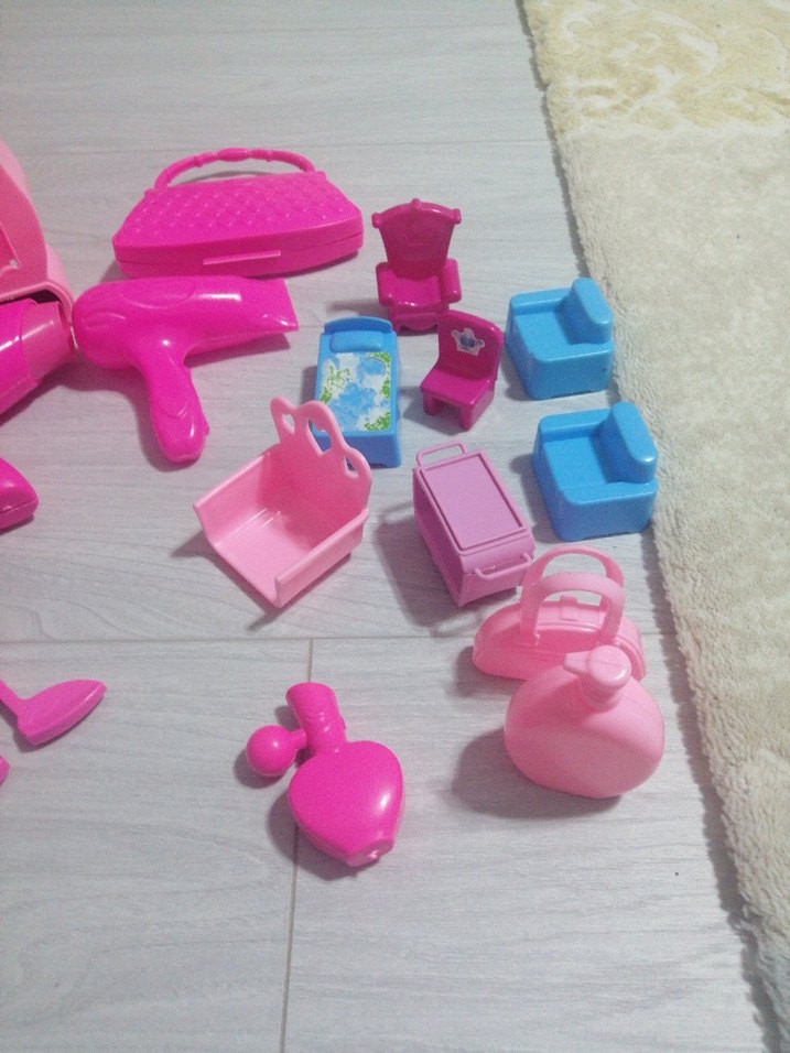 Renkli Oyuncak kuaför Seti - Görsel 2