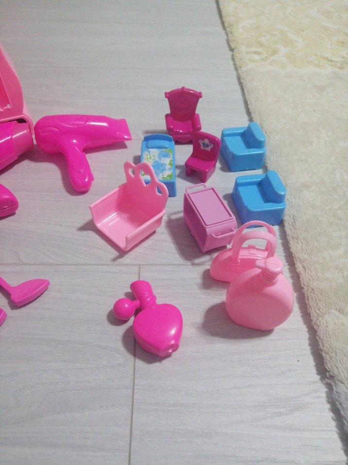 Renkli Oyuncak kuaför Seti - Görsel 4