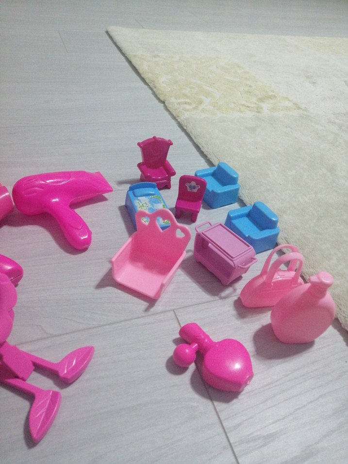 Renkli Oyuncak kuaför Seti - Görsel 5