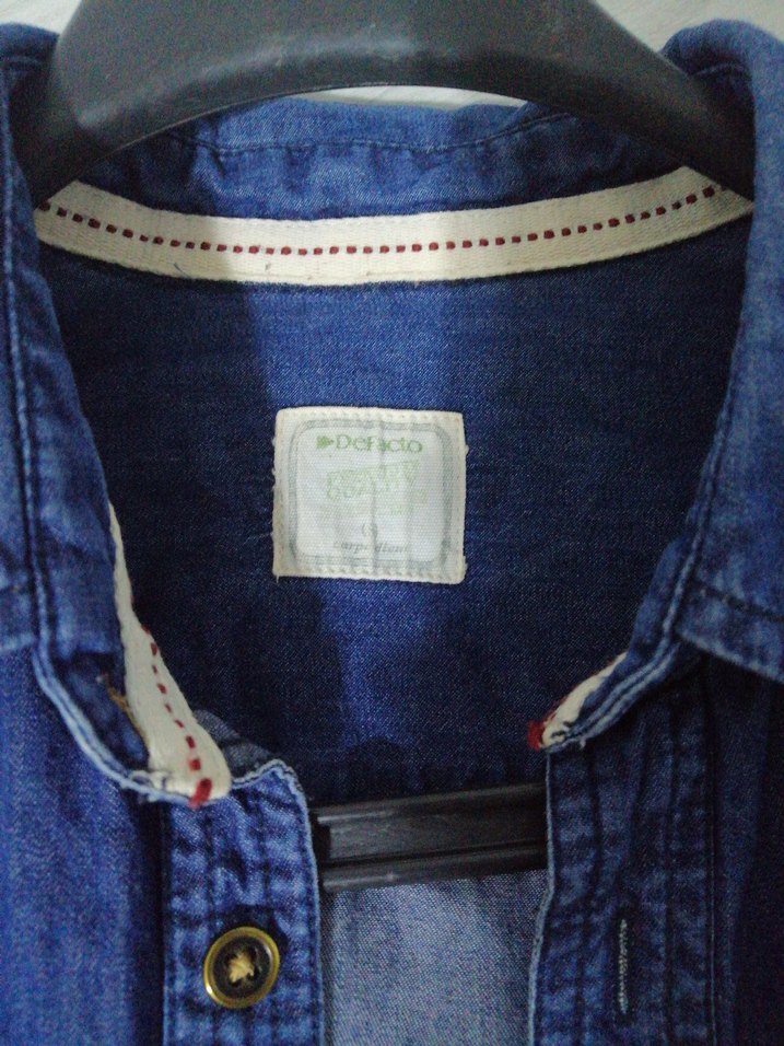 Defacto kot gömlek - Görsel 2